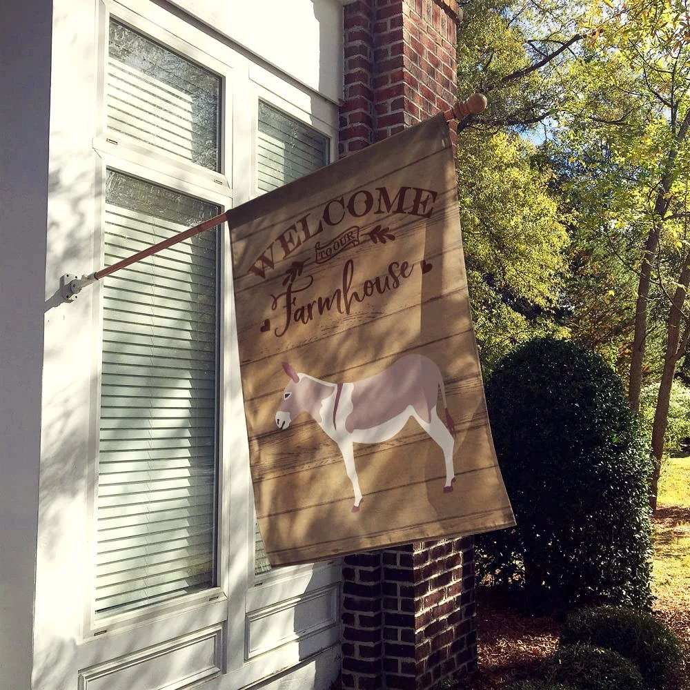 Caroline's Treasures CK6790CHF Australian Teamster Donkey Welcome House Flag image 2