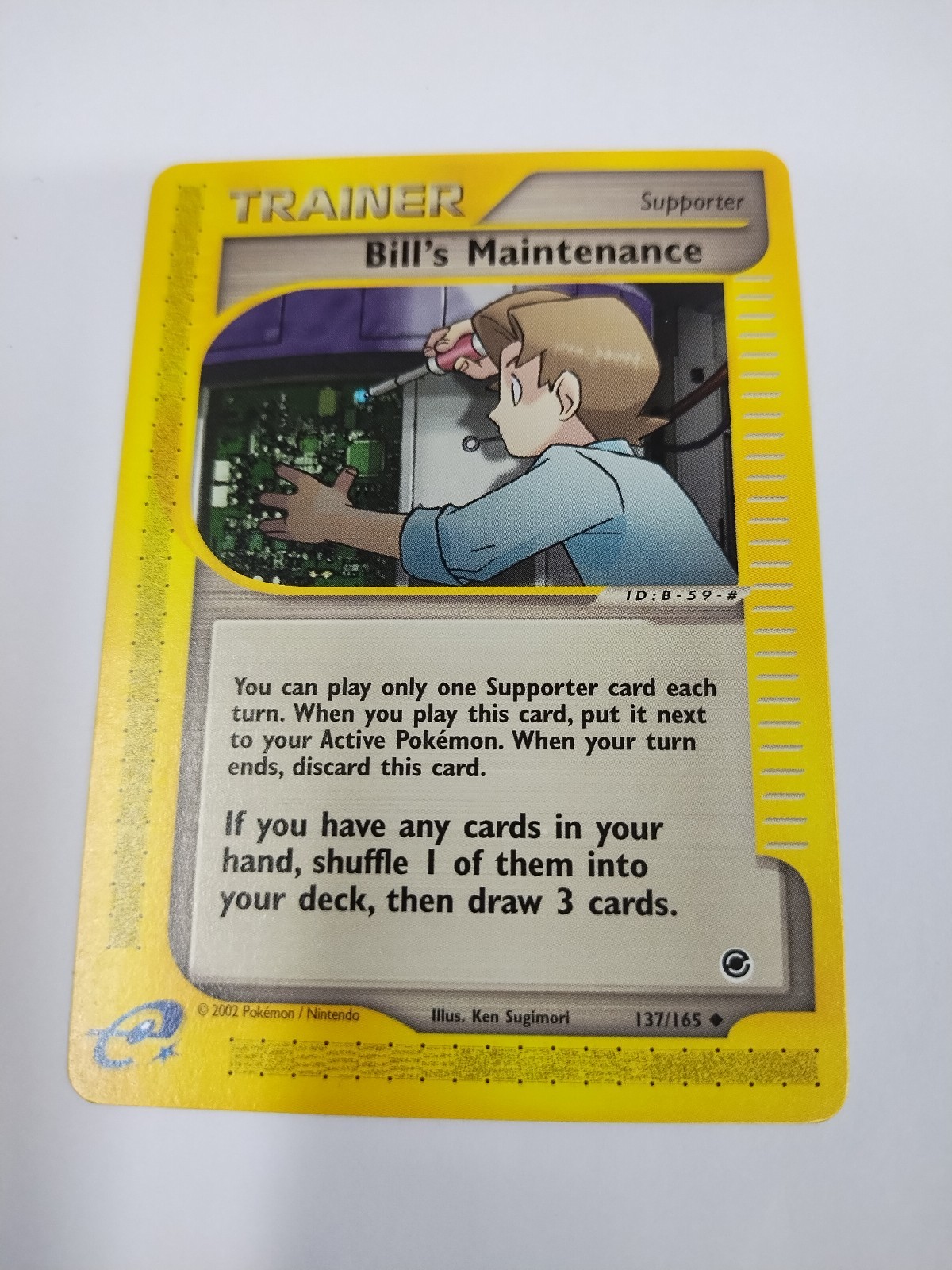 MINT Bill's Maintenance - 137/165 Expedition Base Set - Pokémon TCG - 2002