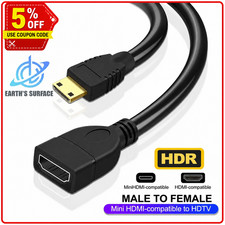 Mini / Micro HDMI Cable 4K 60Hz HDMI to HDMI female adapter cable