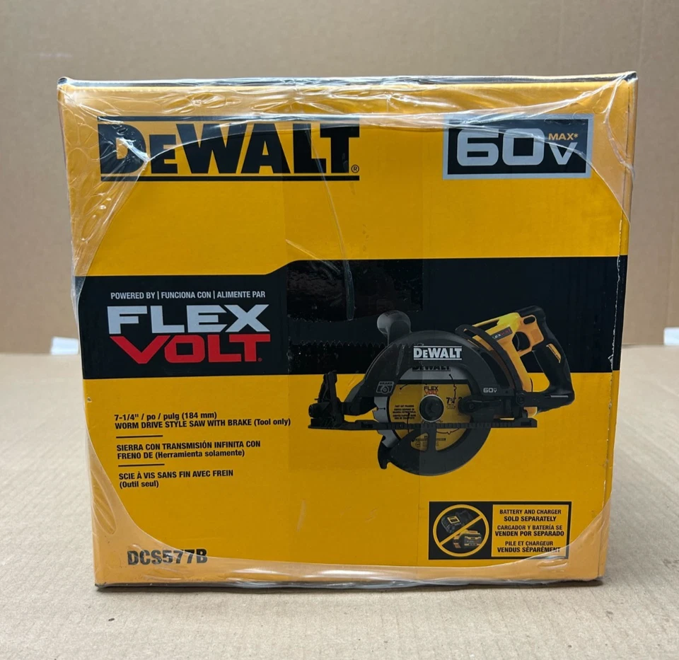 [NEW] (DCS577B) DEWALT FLEXVOLT 60V MAX 7-1/4 in. Cordless Worm Drive Style Saw - Image 4 of 4