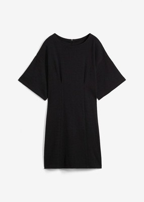 Neu Shirtkleid Gr. 44/46 Schwarz Mini Dress Freizeitkleid Casual-Kleid