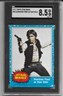 1977 Topps Star Wars Blue Harrison Ford as Han Solo SGC 8.5 
