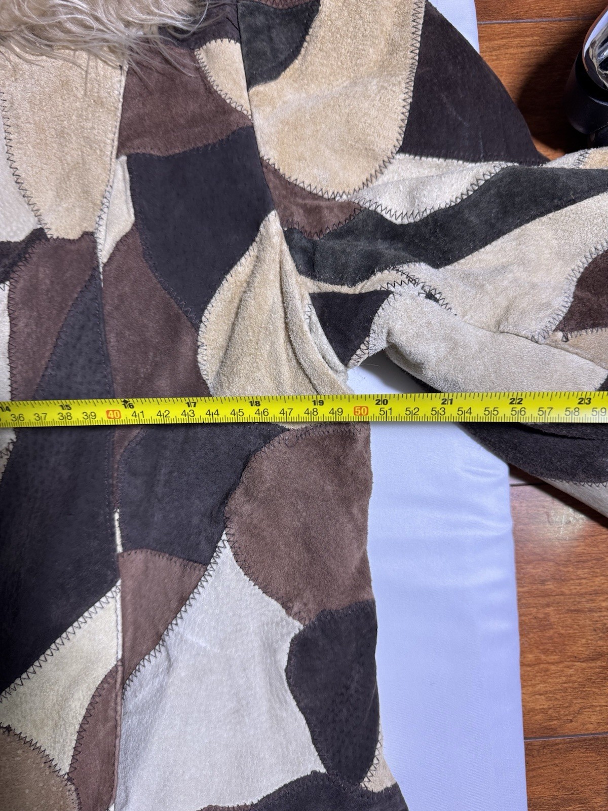 Vintage Outbrook Patchwork Leather Jacket Women S… - image 3