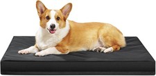 Indestructible Dog Beds for Large Dogs, Orthopedic Memory Foam Pet Bed with O...