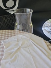 Clear Glass Hurricane Chimney Shade Replacement Candle Sleeve 11.5 Inch Tall