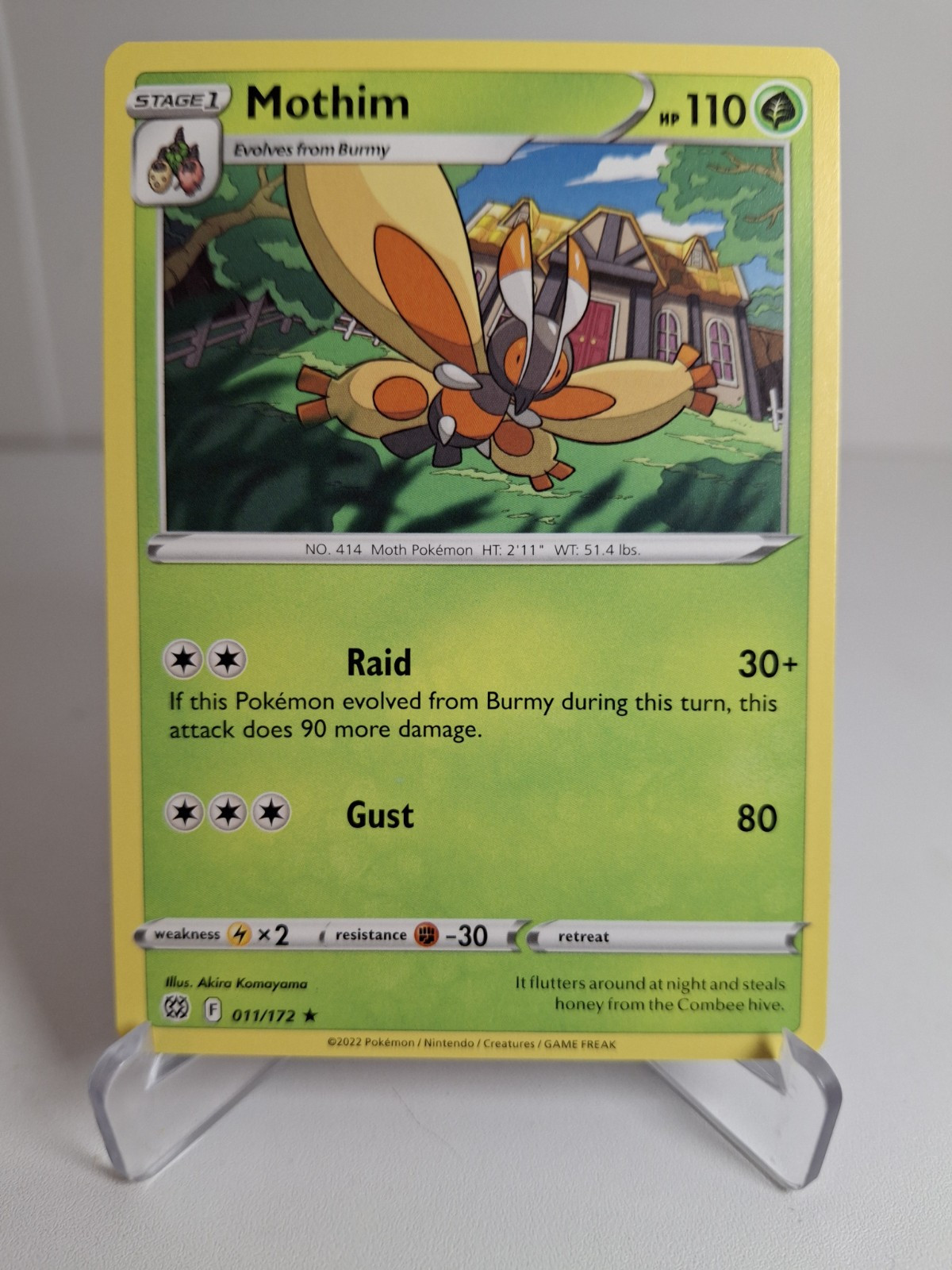 Mothim 11/172 - Non-Holo Rare - Brilliant Stars