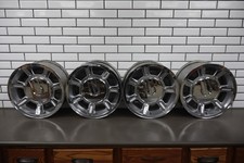 2003-2007 Hummer H2 Wheel Set 17x8.5" Aluminum / Chrome W/Center Caps 9596883