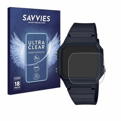 18x Schutzfolie für Casio Unisex F-91W Displayschutz