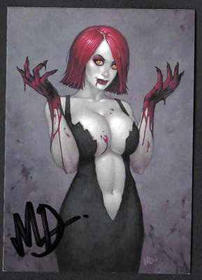 DIXON'S VIXENS SERIES 1 (Cult-Stuff/2011) MATT DIXON AUTOGRAPH BASE CARD #13/18