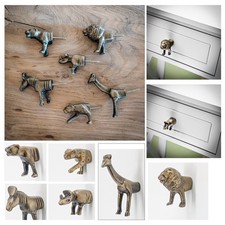 Tierische M&ouml;belkn&auml;ufe aus Metall &ndash; verschiedene Tiermotive &ndash; ca. 150g &ndash; Schraube