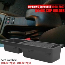 Einsatz mit Rollo Ablagefach Mittelkonsole Schwarz 51168217953 Für BMW 3er E46