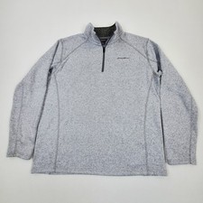 Eddie Bauer 1/4 Zip Pull Over Mens Grey Better Sweater Pullover Size XL
