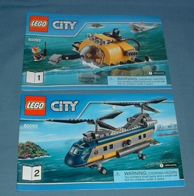 CITY, DEEP SEA EXPLORERS SET NO. 60093 - LEGO - 2015 - USED CONDITION