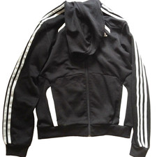 ADIDAS TRACKSUIT TOP JACKET W/ HOODIE MEDIUM CLIMA LITE
