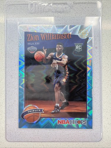 Zion Williamson [Blue Explosion] #296 2019 Panini Hoops card
