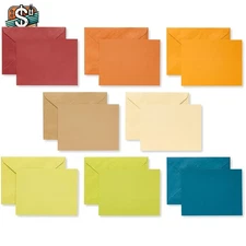 100 Count Earthtone Blank Note Cards with Envelopes - Perfect for All Occasions