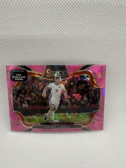 2025-26 Panini Select Road to FIFA World Cup #216 Jude Bellingham Pink Ice