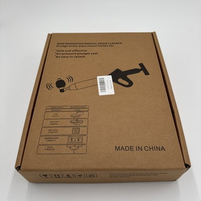 #ad High Pressure Air Drain Blaster Toilet Sink Pipe Clog Remover Pump Kit w Heads $24.99