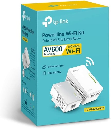 V600 Powerline Adapter Wi-Fi Kit, Wi-Fi Booster/Hotspot/ Extender, Wi-Fi - 第 7/7 張圖片