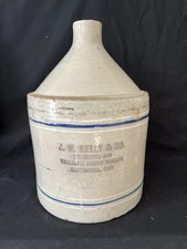 J W Kelly Distillers and Liquor Chattanooga Tenn Whiskey Jug Tennessee Pre Pro