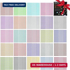 4125 PCS Self Adhesive Rhinestone Stickers, Nicpro Bling Gem Stickers  for Face