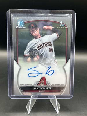 2023 Bowman Draft - Chrome Prospect Autographs Grayson Hitt #CDA-GH (AU, RC)