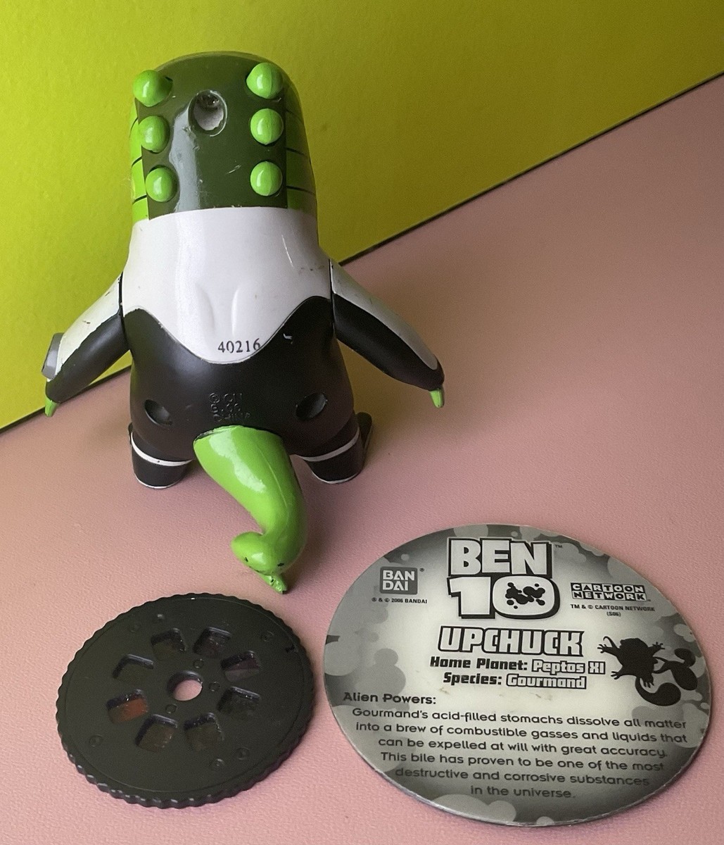 2006 Bandai Ben Ten 10 Alien Collection UPCHUCK w/ Lenticular Card