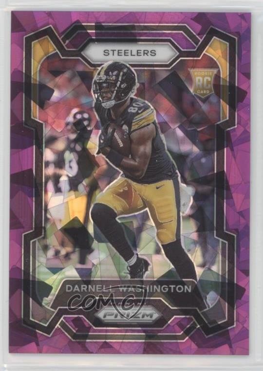 Darnell Washington Panini Prizm #384 Purple Ice