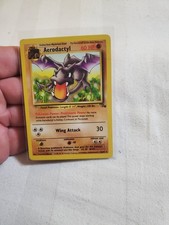 LP Pokemon TCG Aerodactyl (16) 16/62 Fossil Rare card Unlimited LP
