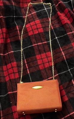 Authentic Vintage La dolce vita Burgundy Colored Shoulder Bag Made In Italy. 