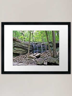 Alaric At Ringing Rocks Framed Art  Framed Wall Art Poster Canvas Print Picture