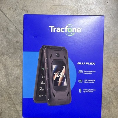 BLU Flex Flip Phone TracFone Verizon 8GB Black 2MP Wi-Fi Capable TFBLB300VC3PWP