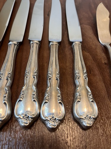 Vintage Easterling Sterling Knives lot of 5 and a butter knife American Classic - Picture 3 of 10