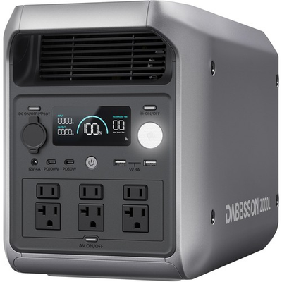 #ad 🔥Portable Power Station 2200W 2048Wh Solar Generator App Control Dabbsson 2000L $509.00