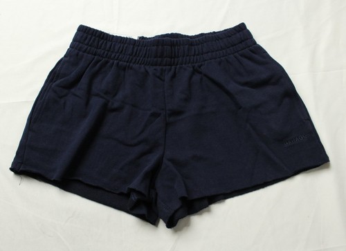 Garage Women's Short SoftTerry Low Rise Shorts EH6 Naughty Navy Size XS NWT