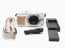 OLYMPUS PEN E-PL5 White Mirrorless SLR Camera Tested w/ Battery, Charger