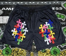 OBX Collective Shorts Men’s Luxury Designer Logo Print Mesh Athletic Urban