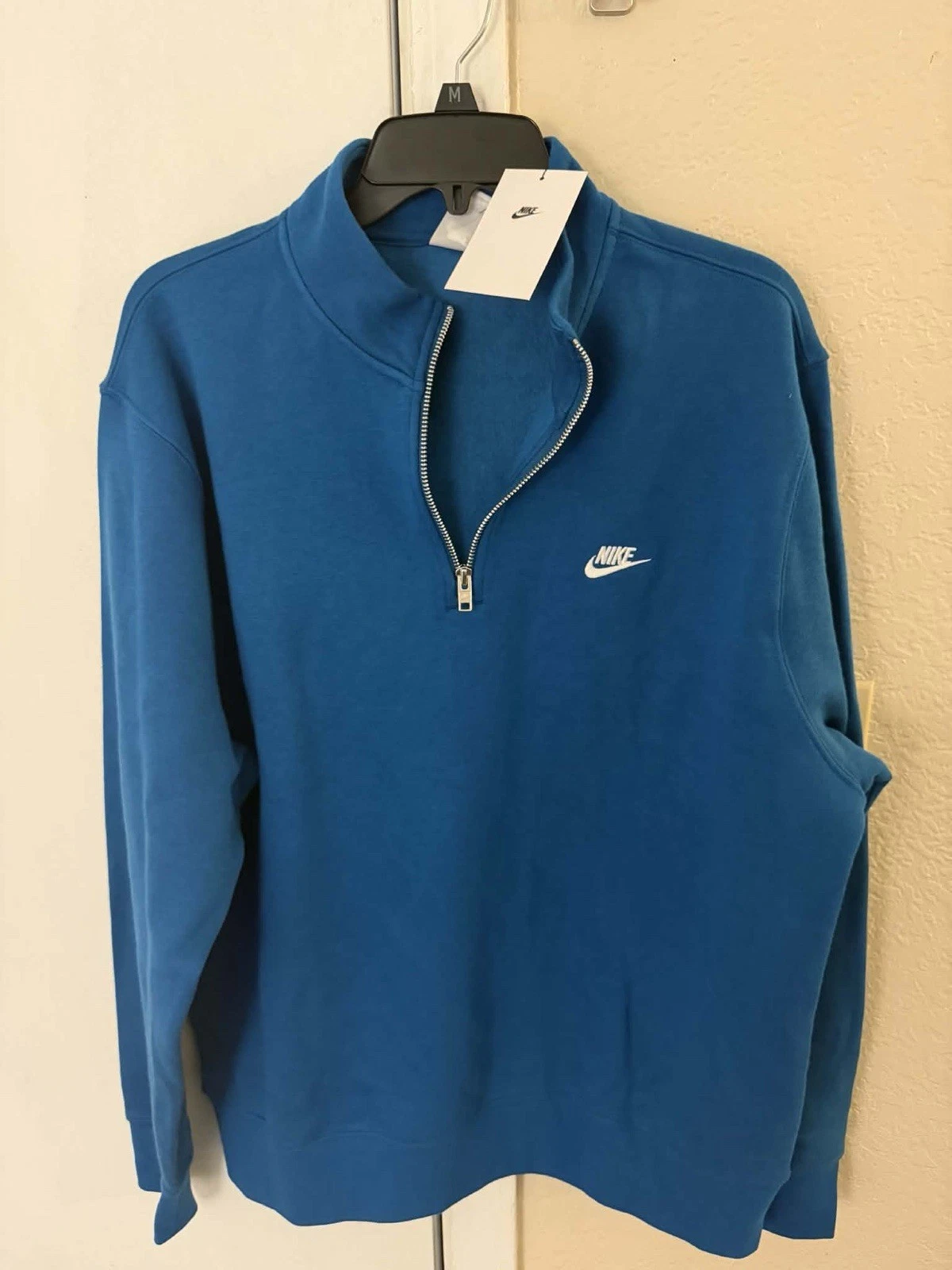 Nike Sportswear Club Men's 1/2-Zip Fleece Top Sz Large FN3864-301
