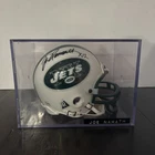 JOE NAMATH Signed Mini Helmet New York Jets