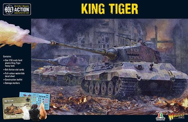 Warlord Games Bolt Action 1:56 Scale WWII German King Tiger Heavy Tank 402012001