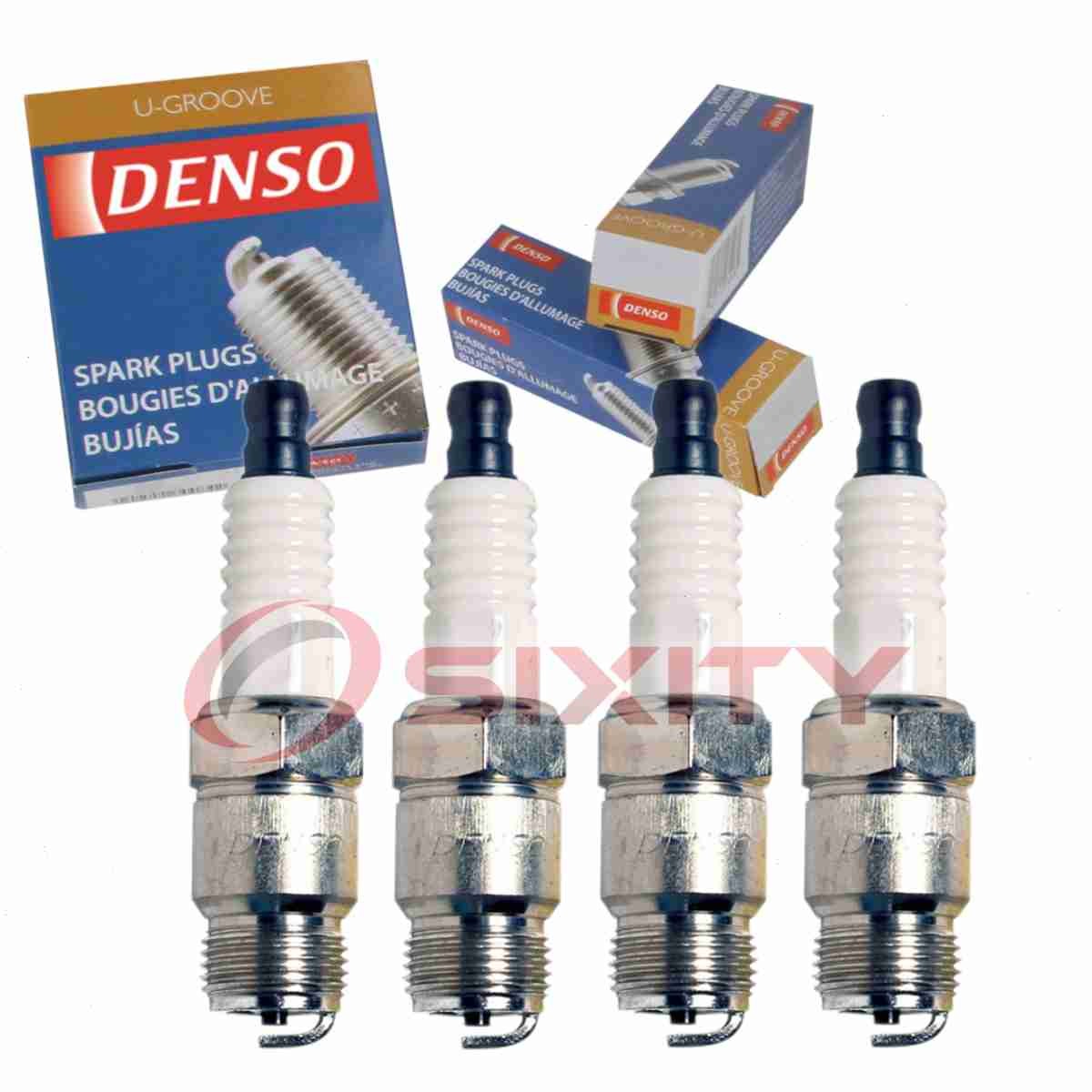 4 pc DENSO 5029 Standard U-Groove Spark Plugs for T16R-U AP145 7052 5613867 on