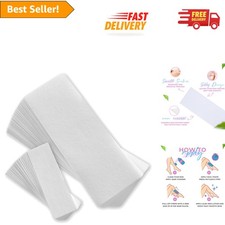 Versatile 100 Count Wax Strips for Efficient Hair Removal on Body and Face