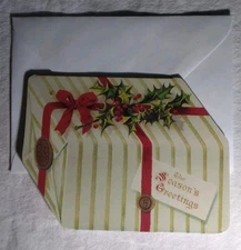 Vintage-Style Die-Cut Christmas Gifted Card Gifted Line John Grossman Collection