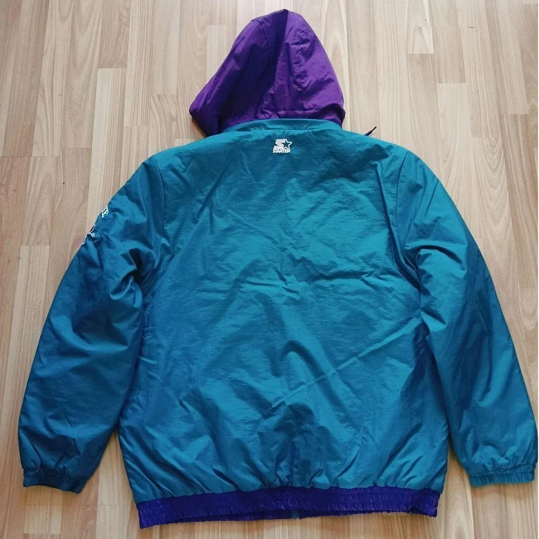Starter Charlotte Hornets Nylon Jacket 2XL NBA New Unused - product detail image 2