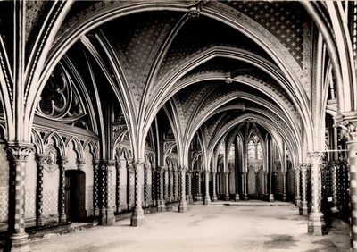 Alte Postkarte - Paris - La Sainte Chapelle du Palais - La Chapelle basse