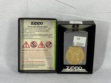 Zippo 280ARM U.S. Army Regular Gold Emblem Brushed Chrome Windproof Lighter NEW