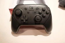 Nintendo Switch Pro Controller Black Good Condition Original Box No Cable HAC-13
