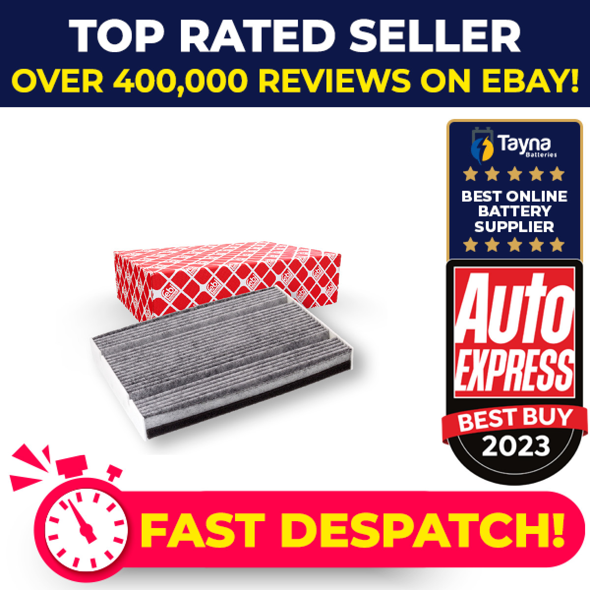 Pollen / Cabin Filter fits MERCEDES SPRINTER 907, 910, B907 2.0D 2.2D 3.0D Febi