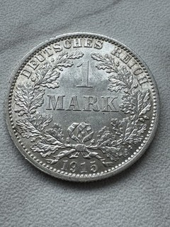 Deutsches Kaiserreich 1 Mark 1915 A Silber
