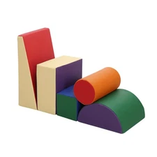 Toddler Climbing Toys Indoor: 5-Piece Soft PU Leather Baby Climbing Blocks - ...